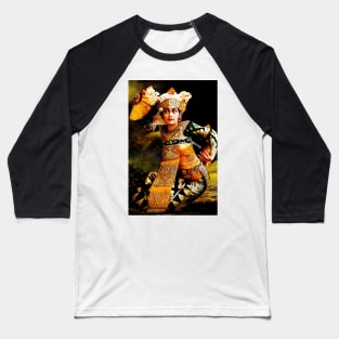 Balinese Traditional Dancer Bali Indonesia Barong Painting Baseball T-Shirt